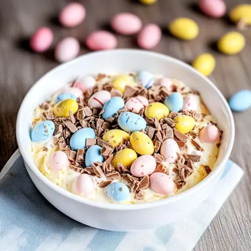 Cadbury Mini Eggs Cheesecake Dip